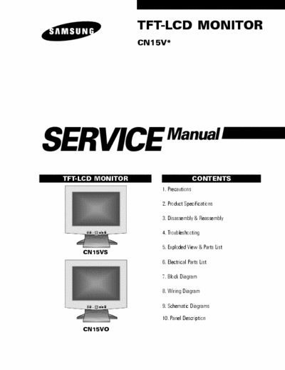 Samsung CN15V LCD service manual